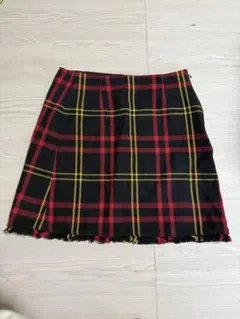 GU 赤黒チェック ミニスカート Mサイズ