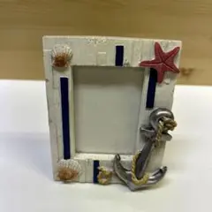 海の碇のアンティークなミニフォトフレーム
