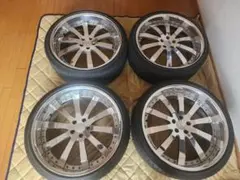 WORK Equip 22インチ アルミホイール深リム 4本セット送料込みのサムネイル
