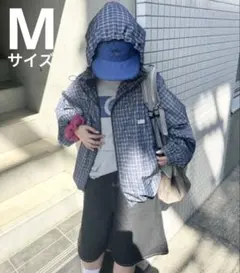 【最終値下げ】nemne store チェックナイロンテックブルゾン Mサイズ