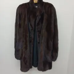 EMBA エンバ　ミンク高級毛皮　膝丈　希少柄　ダークミント Yahoo!オークション -「emba 毛皮」の落札相場・落札価格