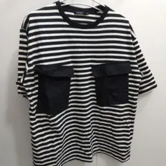 niko and…　ボーダーTシャツ ニコアンド ビッグシルエット