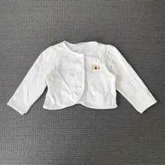 ファミリア　カーディガン　ボレロ　白 おまけの靴下付き