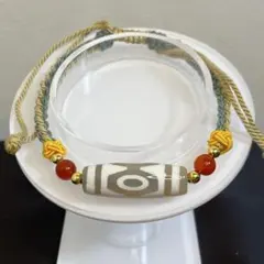 B-35 三眼天珠　ブレスレット　サイズ調整可能