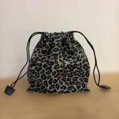 ヒョウ柄　巾着バッグ　LEPSIMのサムネイル