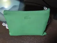 LACOSTE ラコステ ポーチ グリーン新品