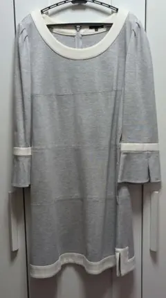 トゥービーシック　グレー 七分袖 ミニワンピース 42