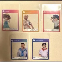 名探偵コナン　アニメイトフェア特典　クリアカード　5種コンプリートセット