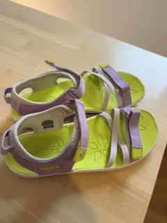 KEEN キッズサンダル パープル/ライム　22cm