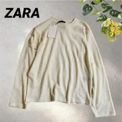 ZARAザラ◆サマーニット クルーネック プルオーバー トップス ゆったり 新品のサムネイル