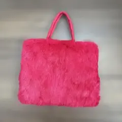 DEFIER Nature ピンクファートートバッグ