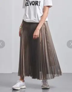 【美品】ユナイテッドアローズ　UWFM P glitterプリーツスカート