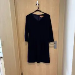 スーナウーナ ネイビー 長袖 ワンピース 卒業式