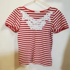 earthmusic&ecology ボーダー Tシャツ