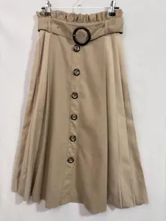 TORTE トルテ トレンチ風 フレアスカート ベルト付き ベージュ Mサイズ