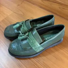 コールハーン　COLE HAAN 深緑　ローファー　6 1/2 23.5cmのサムネイル