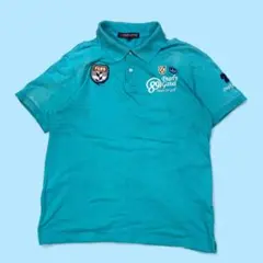 PEARLY GATES パーリーゲイツ 半袖 ポロシャツ 7 ブルー ゴルフ