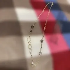 ゴールドチェーン クリスタル ネックレス