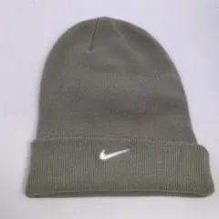 NIKE　ナイキ　ビーニー　ニット帽　90s〜00s　グレー　カーキ