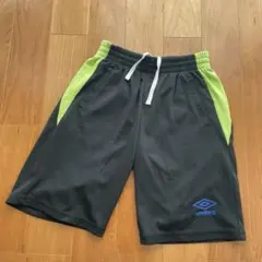 umbro ハーフパンツ 150 黒/緑