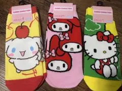 サンリオキャラクターズ ソックス 3足セットのサムネイル