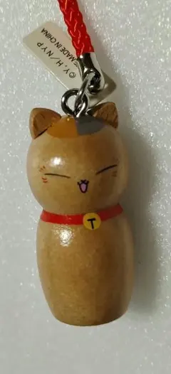 e➕夏目友人帳➕　C. ニャンコ先生　こけし　フィギュアストラップ