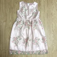 フラワー刺繍チュールドレスワンピースのサムネイル