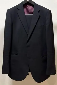 ビッグビジョン 黒 シングルブレスト ビジネススーツ A7相当