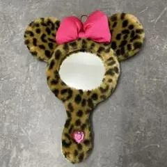 ミニー ヒョウ柄 ミラー 手鏡 ディズニーランド