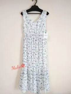 新品* Her lip to Pleated Floral Midi Dress