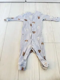 GELATO PIQUE ストライプ動物柄ロンパース