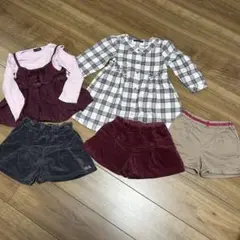 BeBe ベベ　5点セット　90 100 ショートパンツ　ワンピース