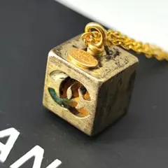 27955✨️シャネル ヴィンテージ ココマーク キューブ ネックレス 