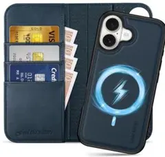 SHIELDON iPhone17 対応 手帳型ケース 2in1