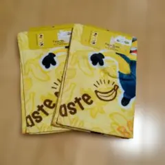 ミニオン フェイスタオル 34x80cm 2枚セット