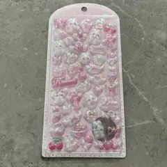 【正規品】ボンボンドロップシール パールピンク うさぎ