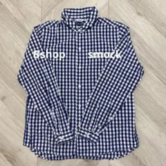Bshop smock スモック　丸襟ギンガムチェック　コットンブラウス36のサムネイル