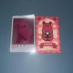 たべっ子どうぶつ THE MOVIE クリアフォトカード　かば 特典ステッカー