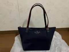 ケイトスペード トートバッグ ネイビー A4可 通勤 軽量