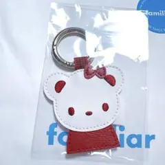 新品未使用★ファミリア　ネームホルダー　レッド