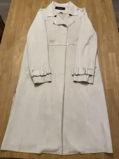 ZARA BASIC スエード トレンチコート ベージュ