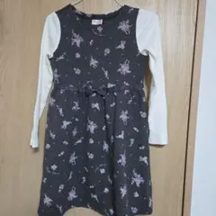 美品　メゾピアノ　長袖　ワンピース　140cm 女の子