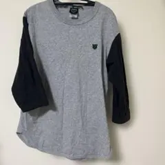 PRO-WRESTLING NOAH 七分袖カットソー L 灰/黒【匿名配送】