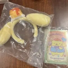 サンリオ　ポムポムプリン シークレットミニカチューシャ　おまけ　ウエハースカード