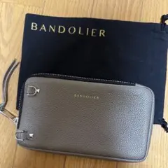 BANDOLIER グレー レザーポーチ