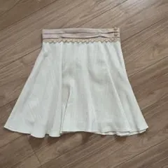 スカート　レディース　ツイード　白