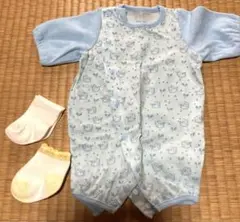 ワコール　ベビー肌着50㎝　赤ちゃんの城ソックス2足セット【肌着おまけ付き】のサムネイル