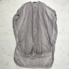 ミズイロインド　ピグメントダイ　バックギャザーワンピース