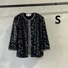 ST. JOHN ビジューニットジャケット イブニングライン サンタナ USA製のサムネイル