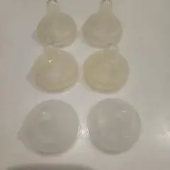 透明シリコン 哺乳瓶用乳首 6個セット　サイズS